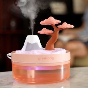 Pink Volcano Cherry Blossom Tree Humidifier Nightlight